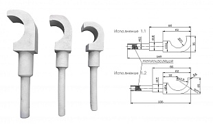 Крепления (крюки) для керамических труб