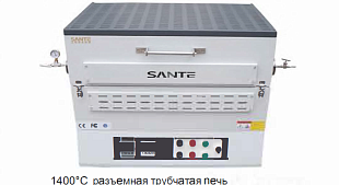 Двухзонные горизонтальные разъемные трубчатые печи STG до 1700°C